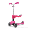 3 Wheeled Scooter for Kids - Foldable Stand Child Toddlers Toy Kick Scooters w/ Built-in LED Wheel Lights, Anti-Slip Wide Deck